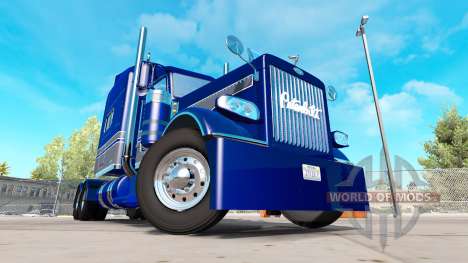 Peau Bleu-gris sur le camion Peterbilt 389 pour American Truck Simulator