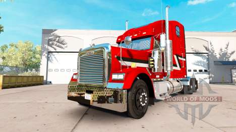 La peau Métallique sur le camion Freightliner Cl pour American Truck Simulator