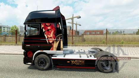 Hellboy skin für DAF-LKW für Euro Truck Simulator 2
