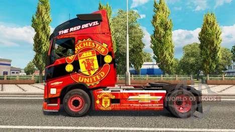 Manchester United skin für Volvo-LKW für Euro Truck Simulator 2