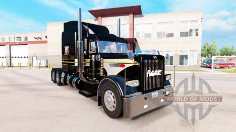 Haut, Silber-schwarz für den truck-Peterbilt 389 für American Truck Simulator
