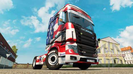 La peau etats-unis sur tracteur Scania R700 pour Euro Truck Simulator 2