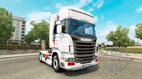 Une peau de Superman pour Scania camion pour Euro Truck Simulator 2