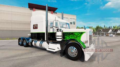 Bouffon vert de la peau pour le camion Peterbilt pour American Truck Simulator