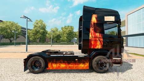 Das Brennen der Haut Frau auf einem Traktor Scan für Euro Truck Simulator 2