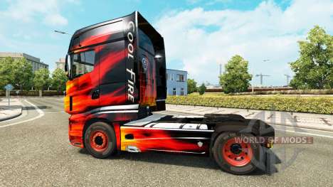 Haut Cool Fire truck Scania R700 für Euro Truck Simulator 2