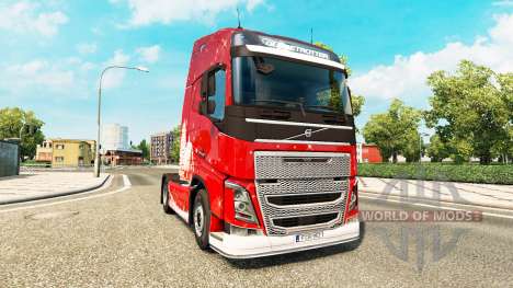 Joyeux Noël de la peau pour Volvo camion pour Euro Truck Simulator 2