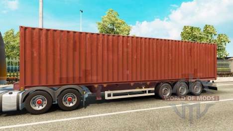 La semi-remorque-camion conteneur pour Euro Truck Simulator 2