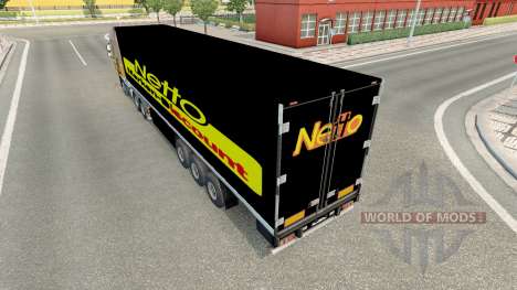 La peau Netto sur la remorque pour Euro Truck Simulator 2