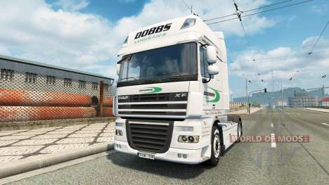Haut auf Dobbs Logistik-LKW von DAF für Euro Truck Simulator 2