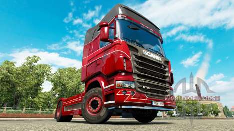 Haut-Inter-Trans auf der Zugmaschine Scania für Euro Truck Simulator 2