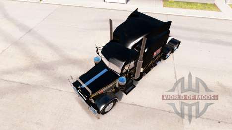 La peau d'Argent-noir pour le camion Peterbilt 3 pour American Truck Simulator