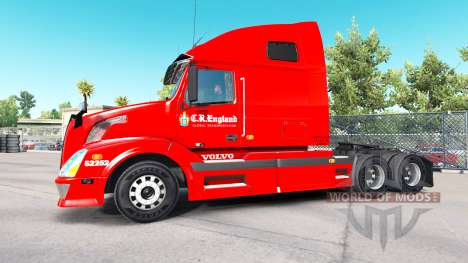 La peau C R Angleterre en tracteur Volvo VNL 670 pour American Truck Simulator