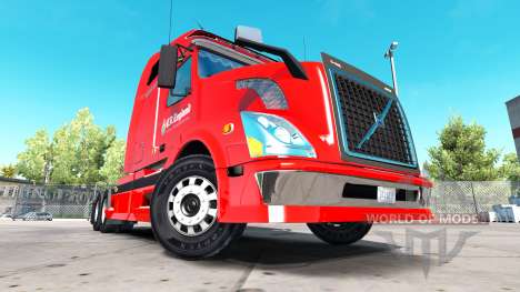 La peau C R Angleterre en tracteur Volvo VNL 670 pour American Truck Simulator