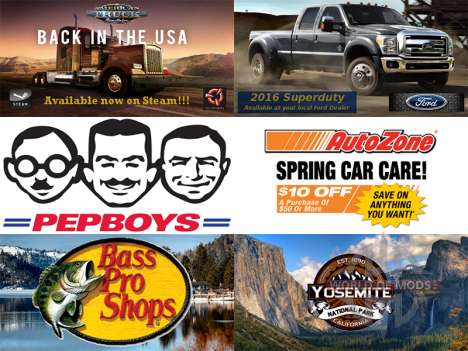 La nouvelle publicité sur les panneaux d'afficha pour American Truck Simulator