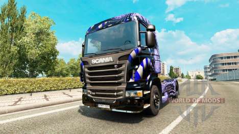 Blaue Leiter skin für Scania-LKW für Euro Truck Simulator 2