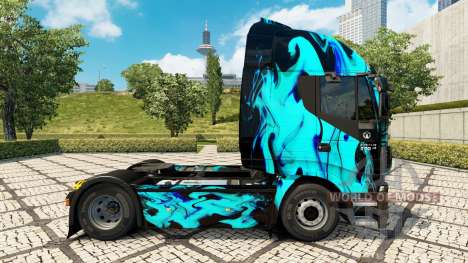 La peau Verte de la Fumée dans le tracteur Iveco pour Euro Truck Simulator 2