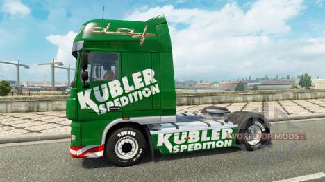 Kübler Spedition skin für DAF-LKW für Euro Truck Simulator 2