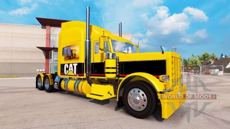 CAT skin für den truck-Peterbilt 389 für American Truck Simulator