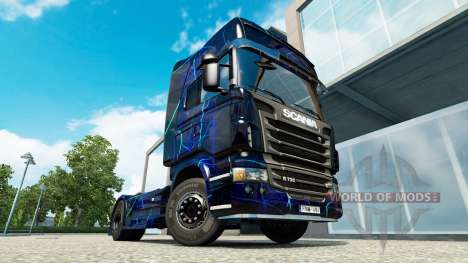 La peau de la Fumée Bleue sur tracteur Scania pour Euro Truck Simulator 2