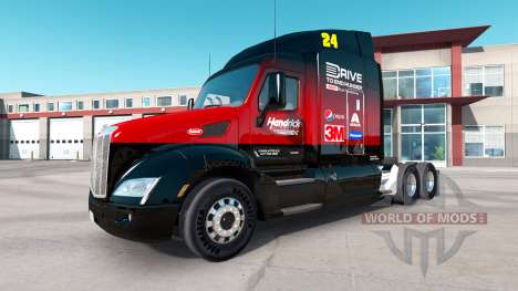 Hendrick skin für den truck Peterbilt für American Truck Simulator