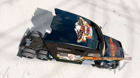 La peau Harley-Davidson sur un tracteur Kenworth pour American Truck Simulator