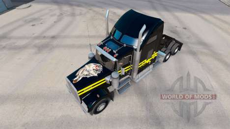 La peau de la Nuit dans le camion Kenworth W900 pour American Truck Simulator