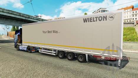 Rideau semi-remorque Wielton pour Euro Truck Simulator 2