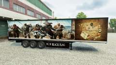 La peau Assassins Creed IV remorque pour Euro Truck Simulator 2