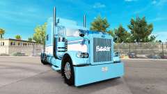 Haut-Light Blue-White für die truck-Peterbilt 389 für American Truck Simulator