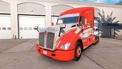 Die Haut der Roten Streifen auf dem truck Kenworth für American Truck Simulator