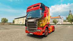 La peau de Manchester United pour tracteur Scania pour Euro Truck Simulator 2