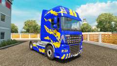 Haut, Blau-gelb-für DAF-LKW für Euro Truck Simulator 2