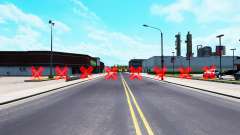 Rouge obstacles pour American Truck Simulator