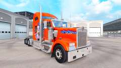La peau de l'Amérique camion Kenworth W900 pour American Truck Simulator