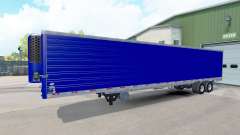 Blaue kühl-Auflieger für American Truck Simulator