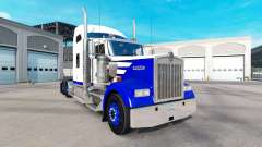 Peau Bleu Pic sur le camion Kenworth W900 pour American Truck Simulator