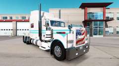 Die Blaue Haut und die weiße für den truck-Peterbilt 389 für American Truck Simulator