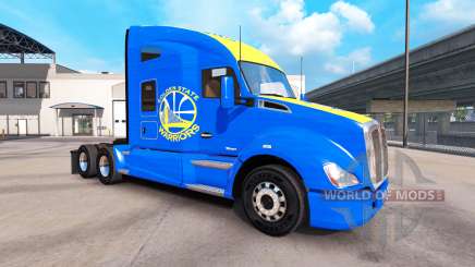 La peau des Golden State Warriors sur tracteur Kenworth pour American Truck Simulator