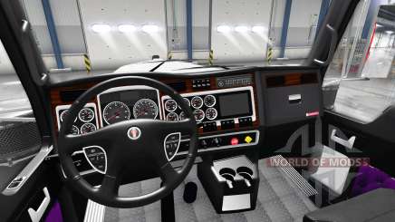 Violet intérieur Kenworth W900 pour American Truck Simulator