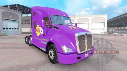 La peau des Los Angeles Lakers sur le tracteur Kenworth pour American Truck Simulator