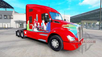 La peau de Rias Gremory sur un tracteur Kenworth pour American Truck Simulator