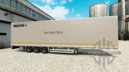 Rideau semi-remorque Wielton pour Euro Truck Simulator 2