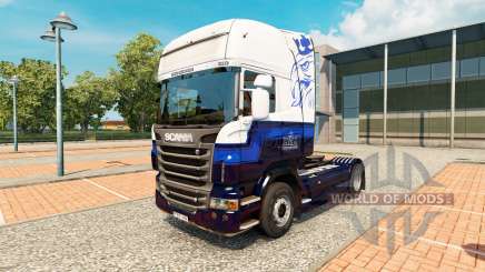 Haut Blue-V8, Scania truck für Euro Truck Simulator 2