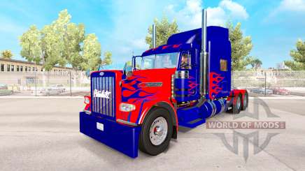 Optimus Prime-skin für den truck-Peterbilt 389 für American Truck Simulator