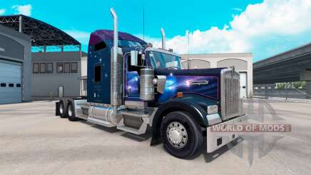 La peau Étoile filante sur le camion Kenworth W900 pour American Truck Simulator