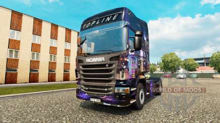 Skyline skin für Scania-LKW für Euro Truck Simulator 2