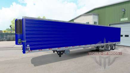 Bleu frigorifique semi-remorque pour American Truck Simulator