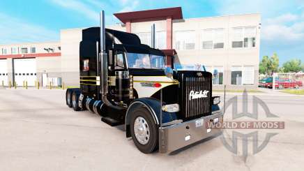 Haut, Silber-schwarz für den truck-Peterbilt 389 für American Truck Simulator