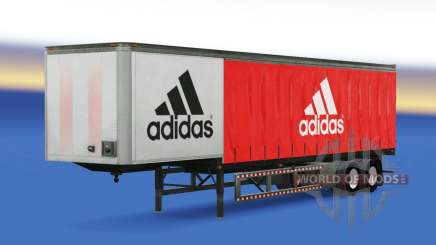 La peau Adidas sur la remorque pour American Truck Simulator